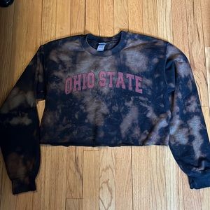 Ohio State cropped sweatshirt